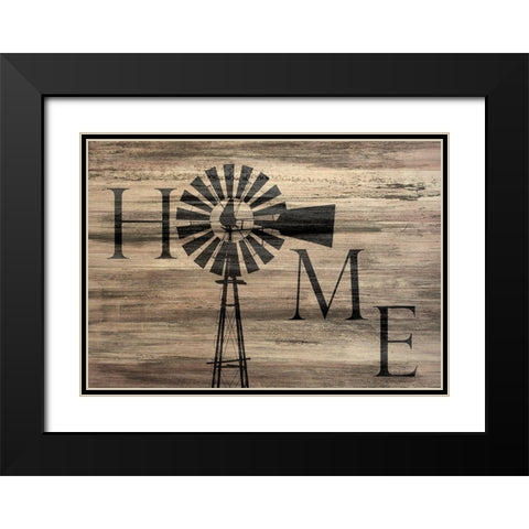 Windmill Home Black Modern Wood Framed Art Print with Double Matting by Kimberly, Allen