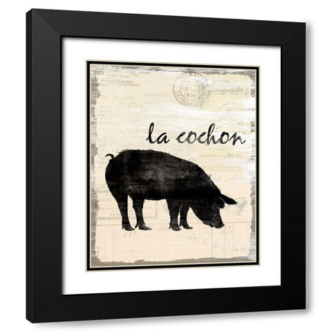 French Kitchen 3 Black Modern Wood Framed Art Print with Double Matting by Kimberly, Allen