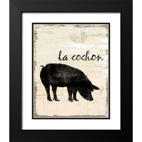 French Kitchen 3 Black Modern Wood Framed Art Print with Double Matting by Kimberly, Allen