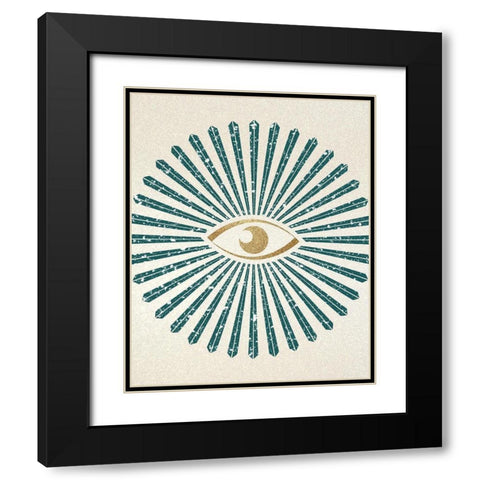 All Seeing Black Modern Wood Framed Art Print with Double Matting by Kimberly, Allen