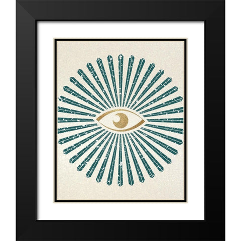 All Seeing Black Modern Wood Framed Art Print with Double Matting by Kimberly, Allen