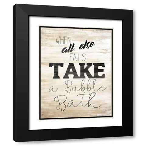 Wash 3 Black Modern Wood Framed Art Print with Double Matting by Kimberly, Allen