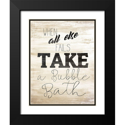 Wash 3 Black Modern Wood Framed Art Print with Double Matting by Kimberly, Allen