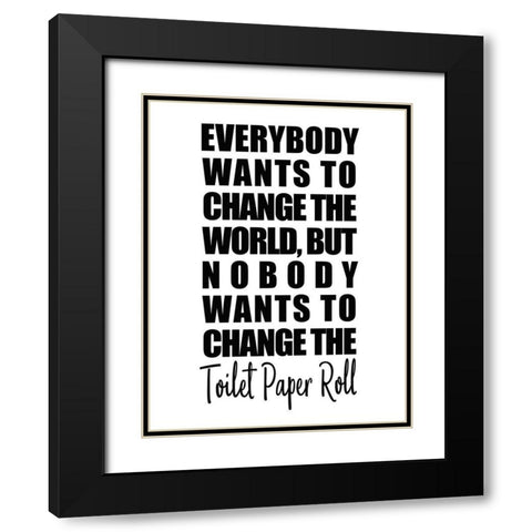 Change Black Modern Wood Framed Art Print with Double Matting by Kimberly, Allen
