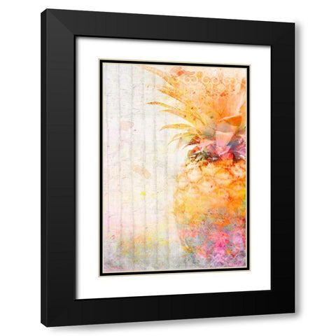 Pineapple Dream Black Modern Wood Framed Art Print with Double Matting by Allen, Kimberly
