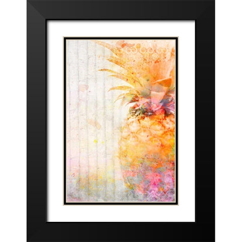 Pineapple Dream Black Modern Wood Framed Art Print with Double Matting by Allen, Kimberly