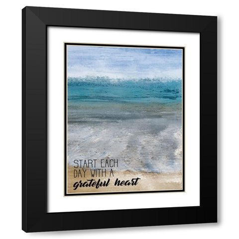 Good Day at the Beach 1 Black Modern Wood Framed Art Print with Double Matting by Kimberly, Allen
