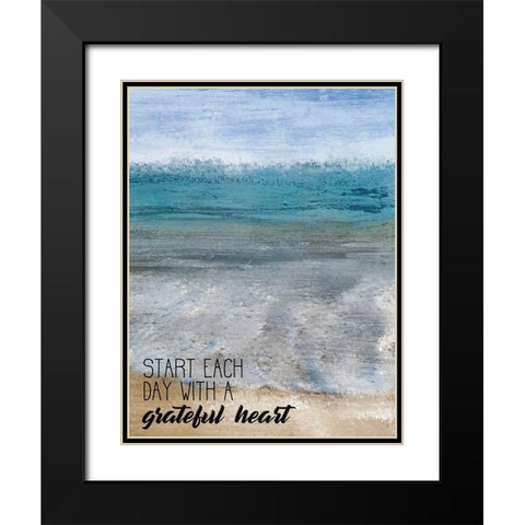 Good Day at the Beach 1 Black Modern Wood Framed Art Print with Double Matting by Kimberly, Allen