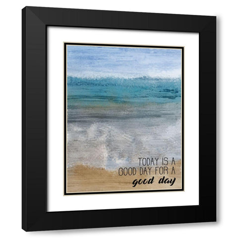 Good Day at the Beach 2 Black Modern Wood Framed Art Print with Double Matting by Kimberly, Allen