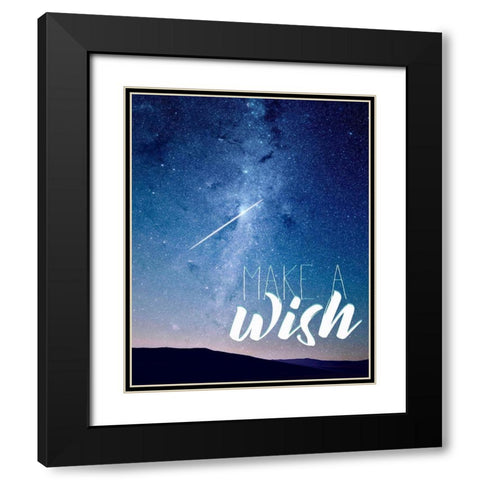 Make a Wish Black Modern Wood Framed Art Print with Double Matting by Kimberly, Allen