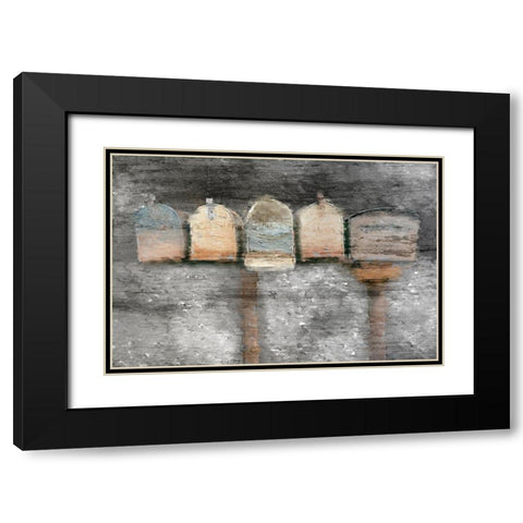 Side of the Road Black Modern Wood Framed Art Print with Double Matting by Kimberly, Allen