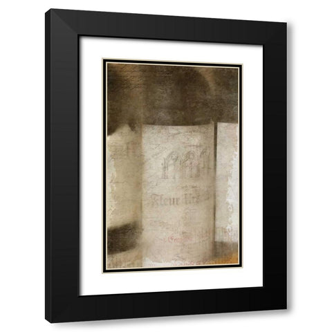 Vintage Wine 1 Black Modern Wood Framed Art Print with Double Matting by Allen, Kimberly