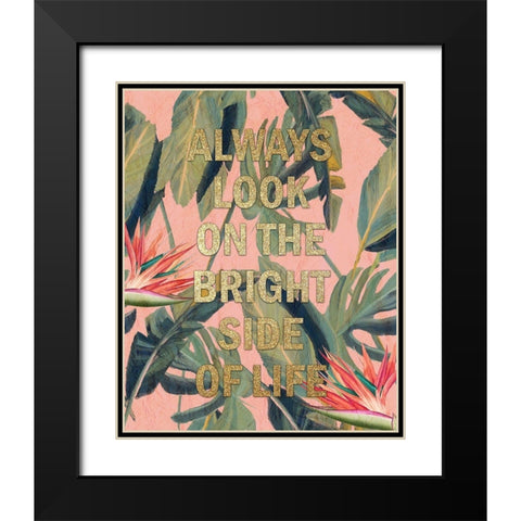 Bright Side 1 Black Modern Wood Framed Art Print with Double Matting by Kimberly, Allen