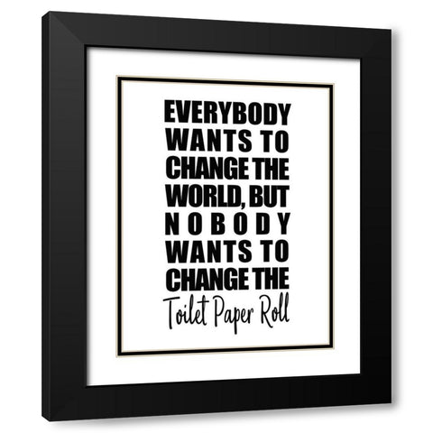 Change Black Modern Wood Framed Art Print with Double Matting by Kimberly, Allen