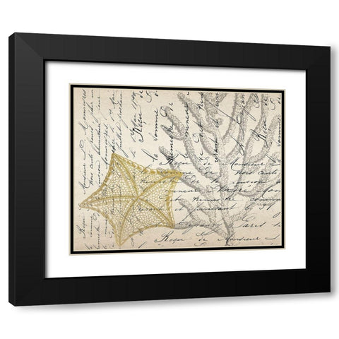 Letters to the Sea 6 Black Modern Wood Framed Art Print with Double Matting by Kimberly, Allen