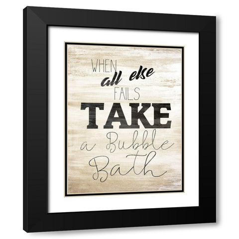 Wash 3 Black Modern Wood Framed Art Print with Double Matting by Kimberly, Allen