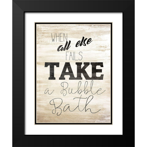 Wash 3 Black Modern Wood Framed Art Print with Double Matting by Kimberly, Allen