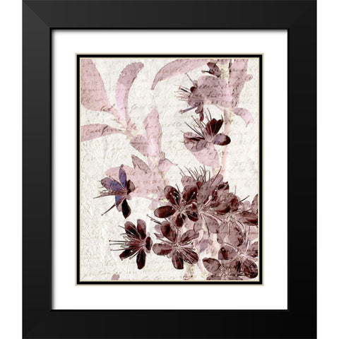 Cherry Blossom Plum 1 Black Modern Wood Framed Art Print with Double Matting by Kimberly, Allen