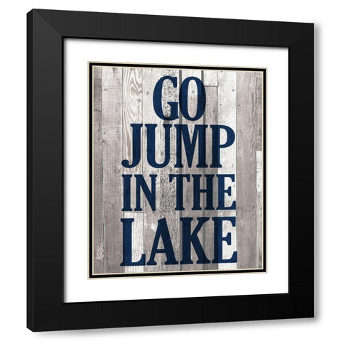 At the Lake A Black Modern Wood Framed Art Print with Double Matting by Kimberly, Allen