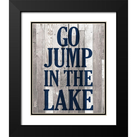 At the Lake A Black Modern Wood Framed Art Print with Double Matting by Kimberly, Allen