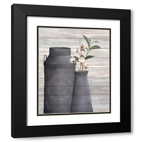 Cotton Days 5 Black Modern Wood Framed Art Print with Double Matting by Kimberly, Allen