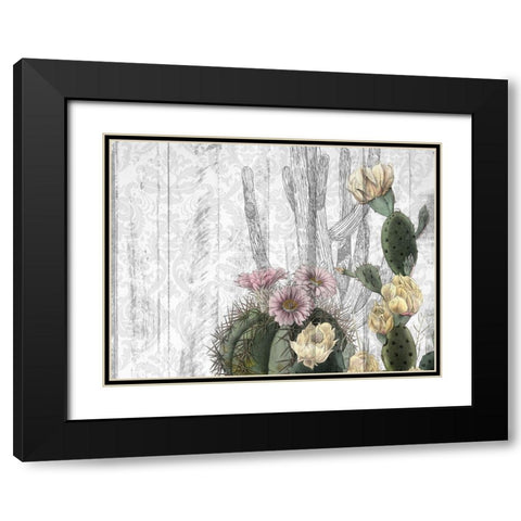 Cactus Cowboy 5 Black Modern Wood Framed Art Print with Double Matting by Kimberly, Allen