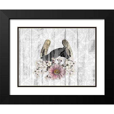 Cactus Cowboy 6 Black Modern Wood Framed Art Print with Double Matting by Kimberly, Allen