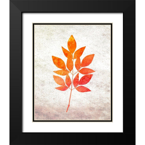 Bold Foliage 1 Black Modern Wood Framed Art Print with Double Matting by Kimberly, Allen