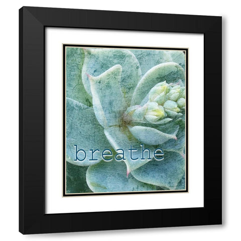 Relax and Breathe 2 Black Modern Wood Framed Art Print with Double Matting by Kimberly, Allen