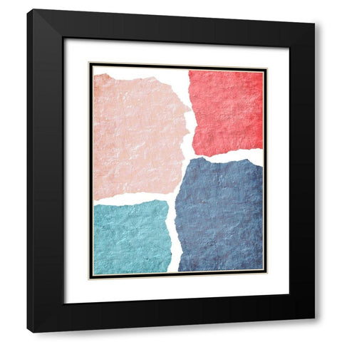 Blocked 1 Black Modern Wood Framed Art Print with Double Matting by Kimberly, Allen