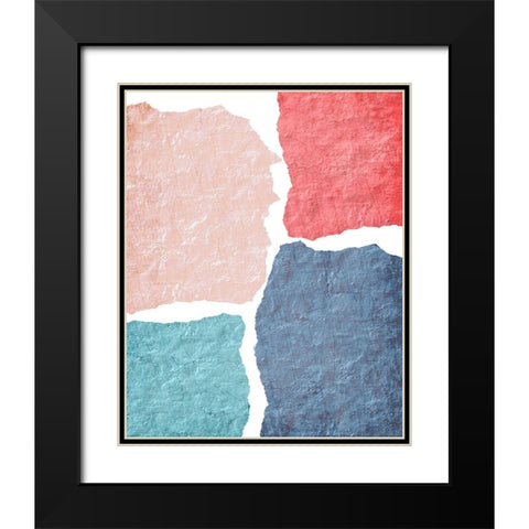 Blocked 1 Black Modern Wood Framed Art Print with Double Matting by Kimberly, Allen
