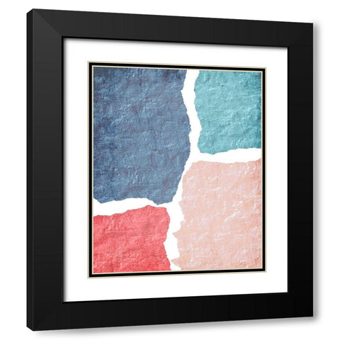 Blocked 2 Black Modern Wood Framed Art Print with Double Matting by Kimberly, Allen