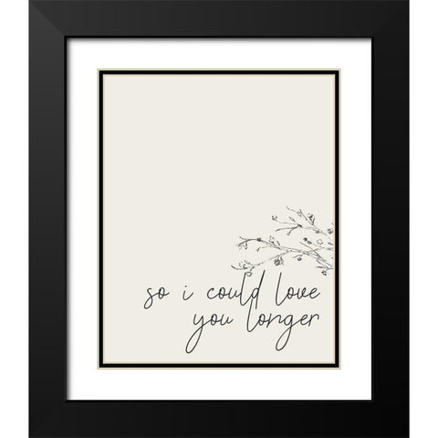 Met You 2 Black Modern Wood Framed Art Print with Double Matting by Kimberly, Allen