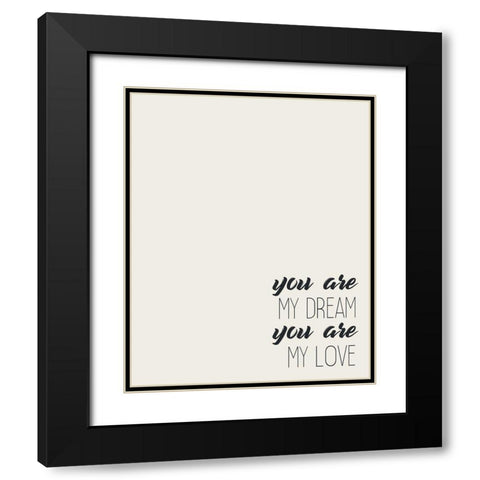 First and Last 2 Black Modern Wood Framed Art Print with Double Matting by Kimberly, Allen