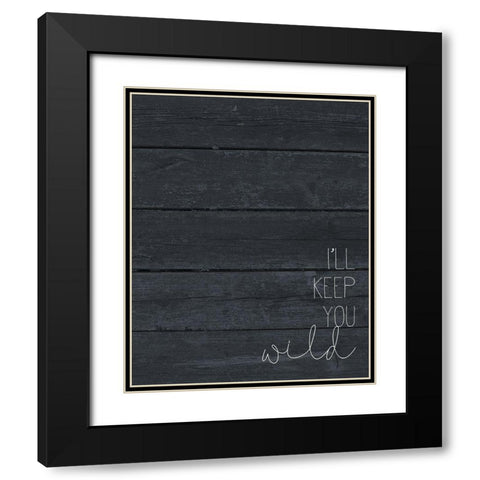 Safe and Wild 2 Black Modern Wood Framed Art Print with Double Matting by Kimberly, Allen