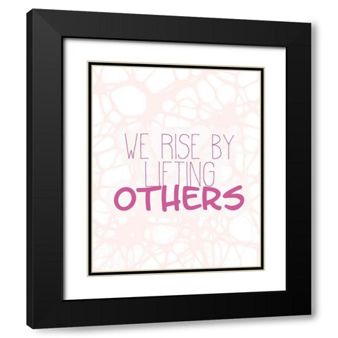 Always Kind 2 Black Modern Wood Framed Art Print with Double Matting by Kimberly, Allen