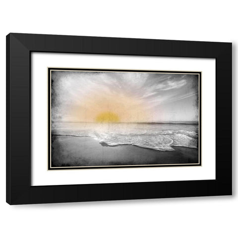 Sunrise at the Coast Black Modern Wood Framed Art Print with Double Matting by Kimberly, Allen