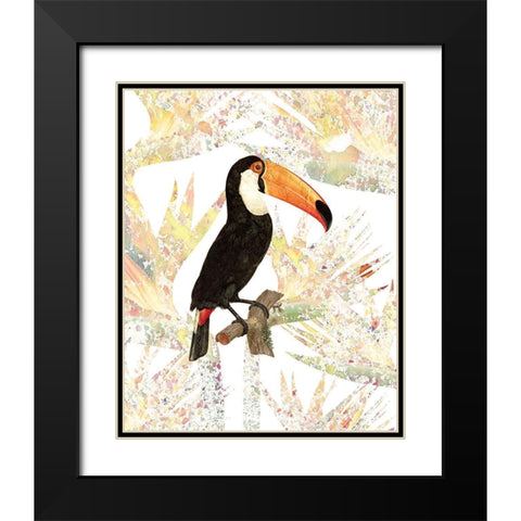 Toucan Black Modern Wood Framed Art Print with Double Matting by Kimberly, Allen