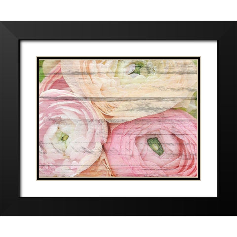 Pastel Three Black Modern Wood Framed Art Print with Double Matting by Kimberly, Allen