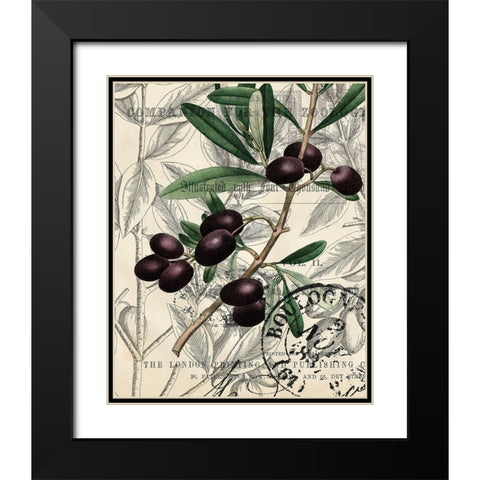 Olive Love 1 Black Modern Wood Framed Art Print with Double Matting by Kimberly, Allen