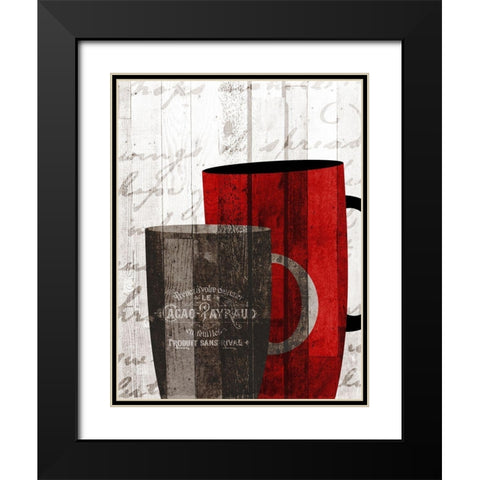 Morning Coffee 2 Black Modern Wood Framed Art Print with Double Matting by Kimberly, Allen