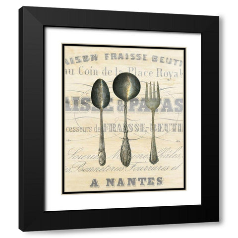 Antiqued 2 Black Modern Wood Framed Art Print with Double Matting by Kimberly, Allen