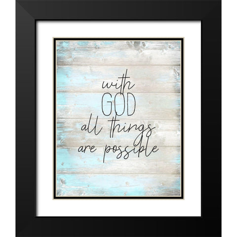 All Things Black Modern Wood Framed Art Print with Double Matting by Kimberly, Allen
