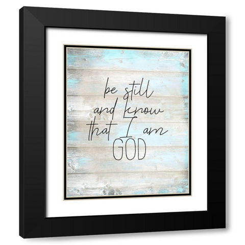 And Know Black Modern Wood Framed Art Print with Double Matting by Kimberly, Allen