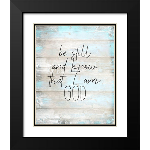 And Know Black Modern Wood Framed Art Print with Double Matting by Kimberly, Allen