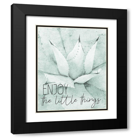 Enjoy the Little Things Black Modern Wood Framed Art Print with Double Matting by Kimberly, Allen