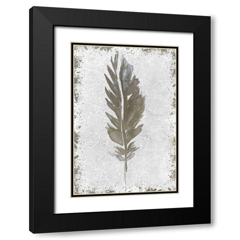 Imprint 1 Black Modern Wood Framed Art Print with Double Matting by Kimberly, Allen