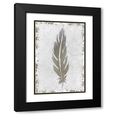 Imprint 2 Black Modern Wood Framed Art Print with Double Matting by Kimberly, Allen