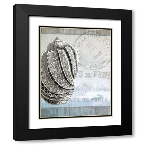 Coastal 1 Black Modern Wood Framed Art Print with Double Matting by Kimberly, Allen