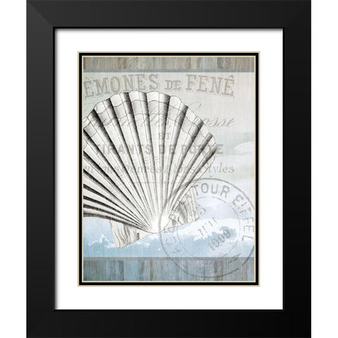 Coastal 2 Black Modern Wood Framed Art Print with Double Matting by Kimberly, Allen